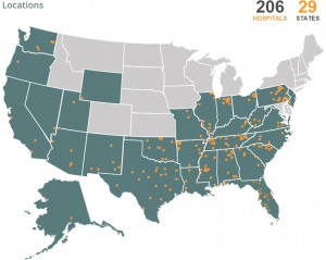 CHS location map