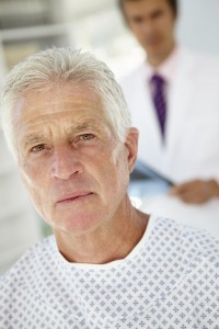 Doctor with older patient